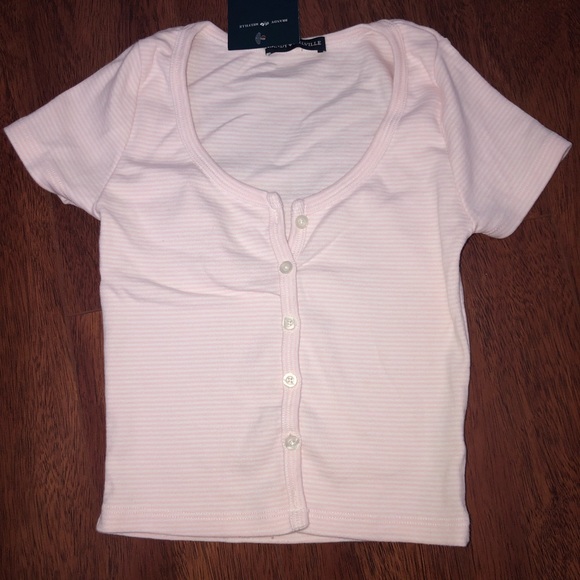 Brandy Melville Tops Brandy Melville Baby Pink Stripe Zelly Top Poshmark Brandy Melville Tops Brandy Melville Baby Pink Stripe Zelly Top Poshmark